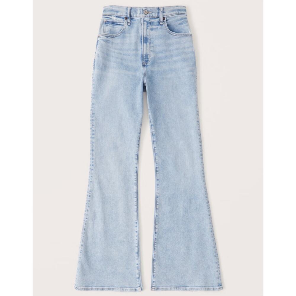 Abercrombie & Fitch Light Blue Flare Leg Jean